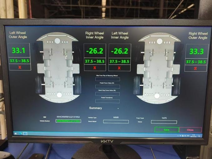 CTZJ-15 Pojazdy ciężarowe Wzór kierownictwa pojazdu Tester obciążenia 15T z narzędziem sterowania LCD z ekranem dotykowym
