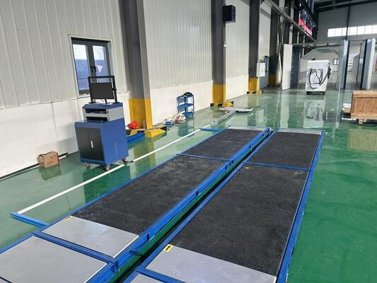 Cartesykj Luksusowy tester hamulców dla 4 stanowisk, tester zbieżności, tester obciążenia osi, tester zawieszenia, 4T Urządzenie do kontroli pojazdów, linia diagnostyczna dla samochodów 4CTHPB-4